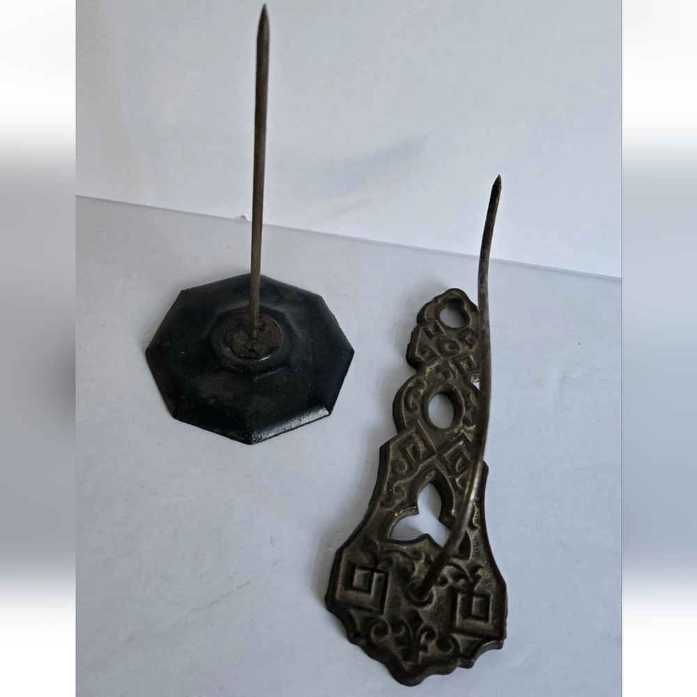 Antique Coat Hook 1800s And Bill Poke Vintage
